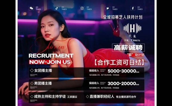 贵阳银湖会夜场模特招聘 时尚走秀互动高薪日结