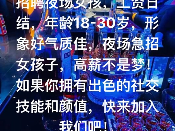 上海葳子酒吧高薪聘礼仪高翻台率保障高端商务直聘平台